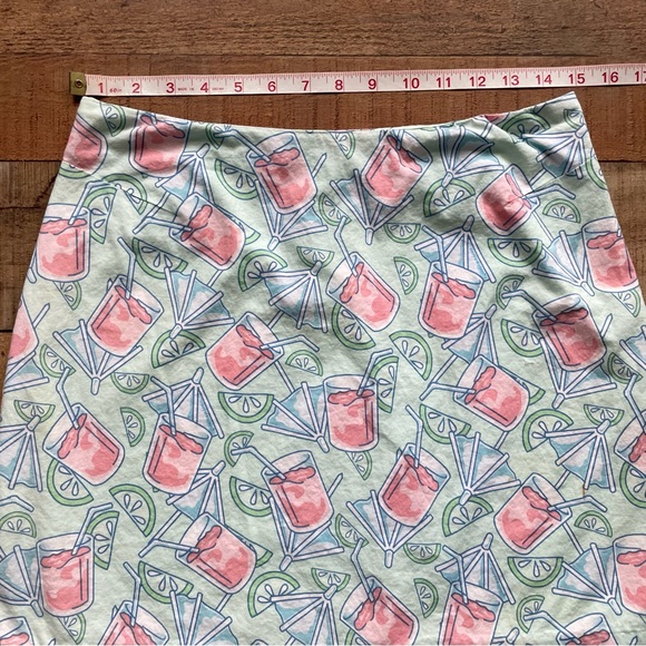 Vineyard Vines Pink Lemonade Print Cotton Mini Skirt Size 4 - Picture 9 of 10